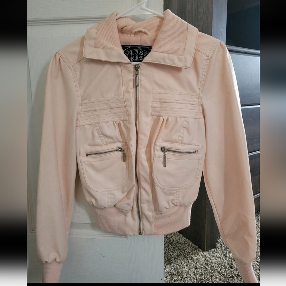 Faux leather women's size small jacket